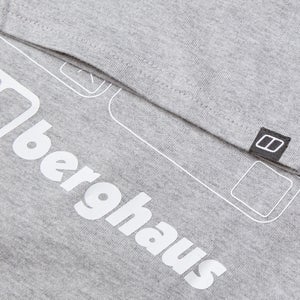 Men's Mountain Checklist Short Sleeve Tee - Grey