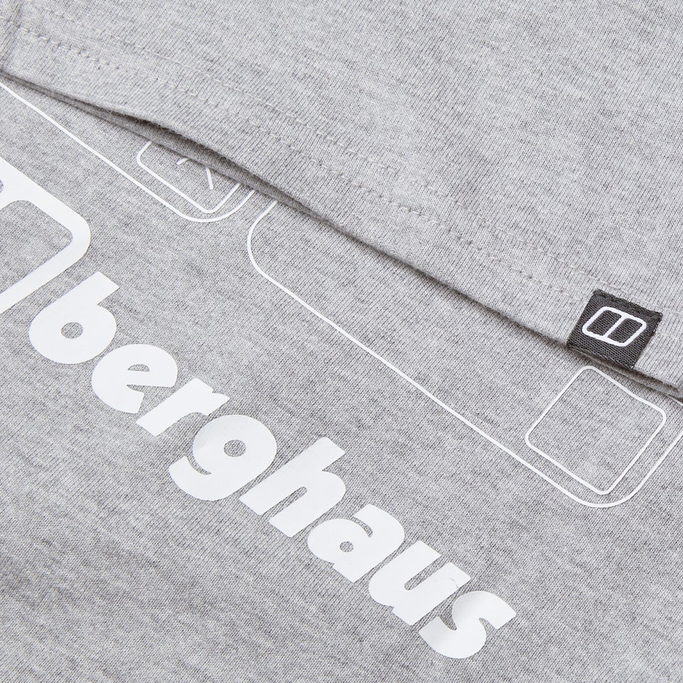 Men's Mountain Checklist Short Sleeve Tee - Grey