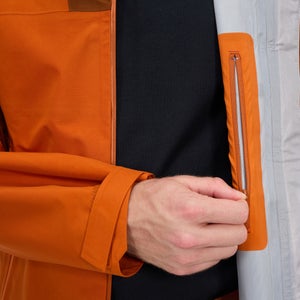 Wasserdichte Ridge-Seeker Herren-Gore-Tex Jacke - Orange/Braun