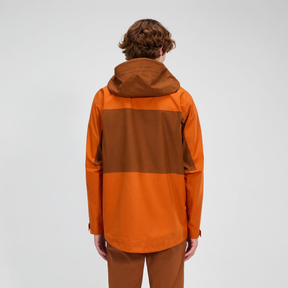 Wasserdichte Ridge-Seeker Herren-Gore-Tex Jacke - Orange/Braun