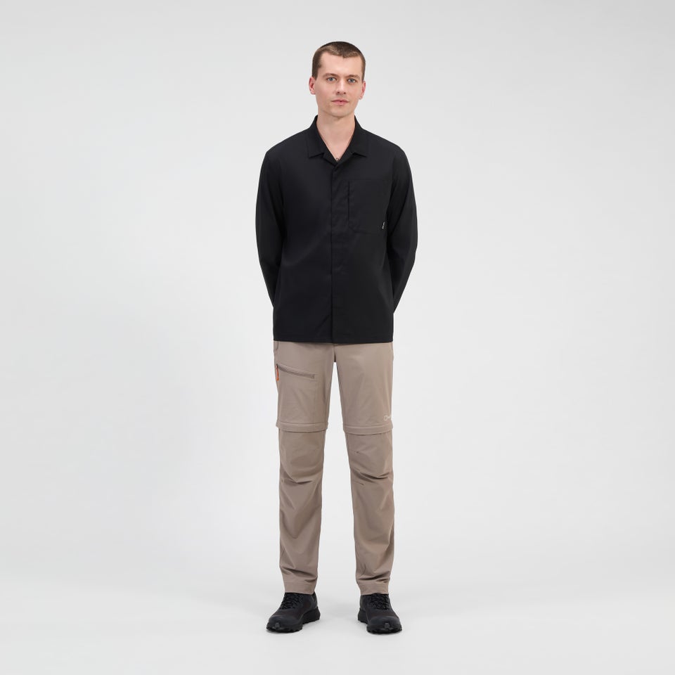 Men's Explorer Long Sleeve Overshirt - Black