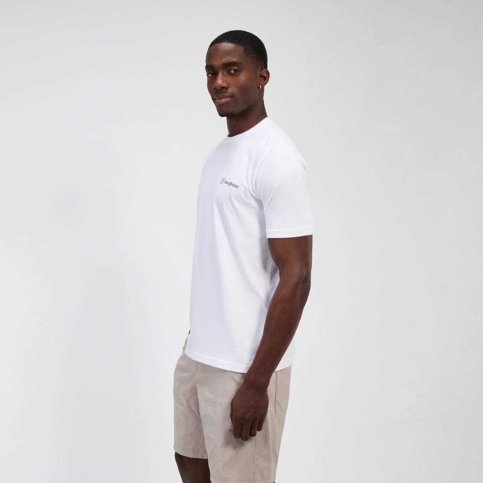 Unisex Sunned Peak Kurzarm Shirt - Weiß