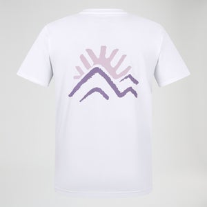 Unisex Sunned Peak Kurzarm Shirt - Weiß