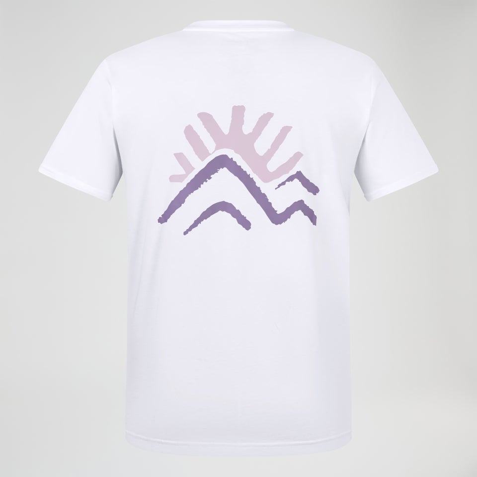 Unisex Sunned Peak Kurzarm Shirt - Weiß