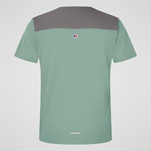 Terrain Trek Tech Tee für Herren - Grün/Grau