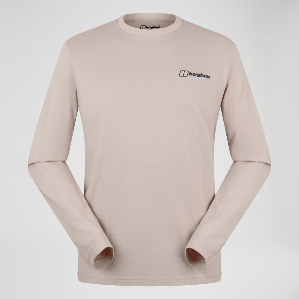 Grappled Langarm Shirt für Herren - Grau