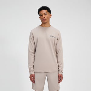 Grappled Langarm Shirt für Herren - Grau