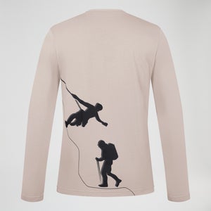 Grappled Langarm Shirt für Herren - Grau