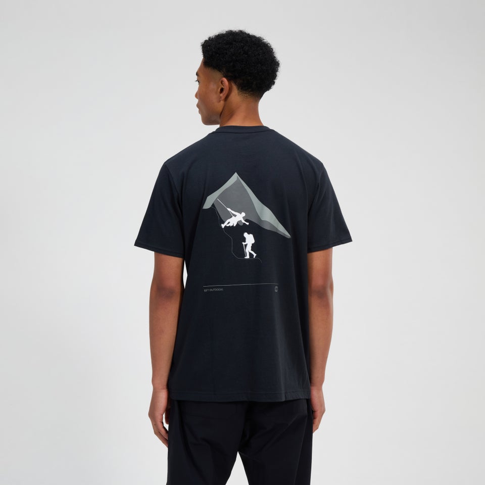 Grappled Kurzarm Shirt für Herren - Schwarz