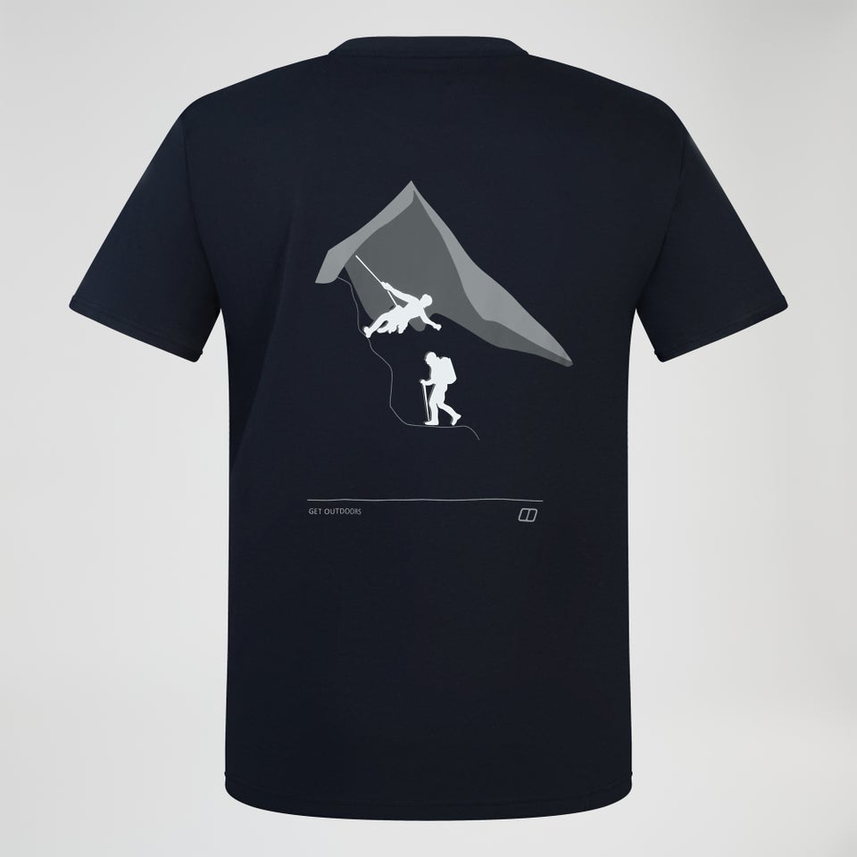 Grappled Kurzarm Shirt für Herren - Schwarz