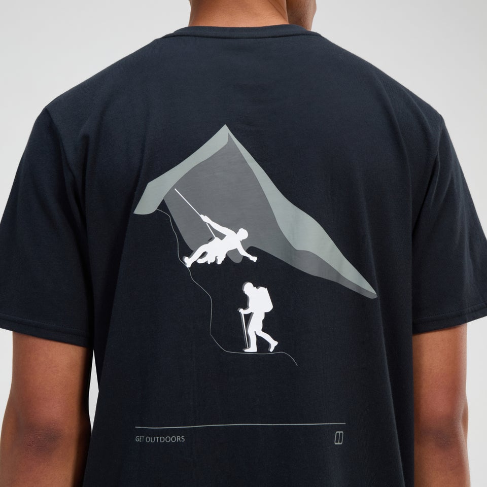 Grappled Kurzarm Shirt für Herren - Schwarz