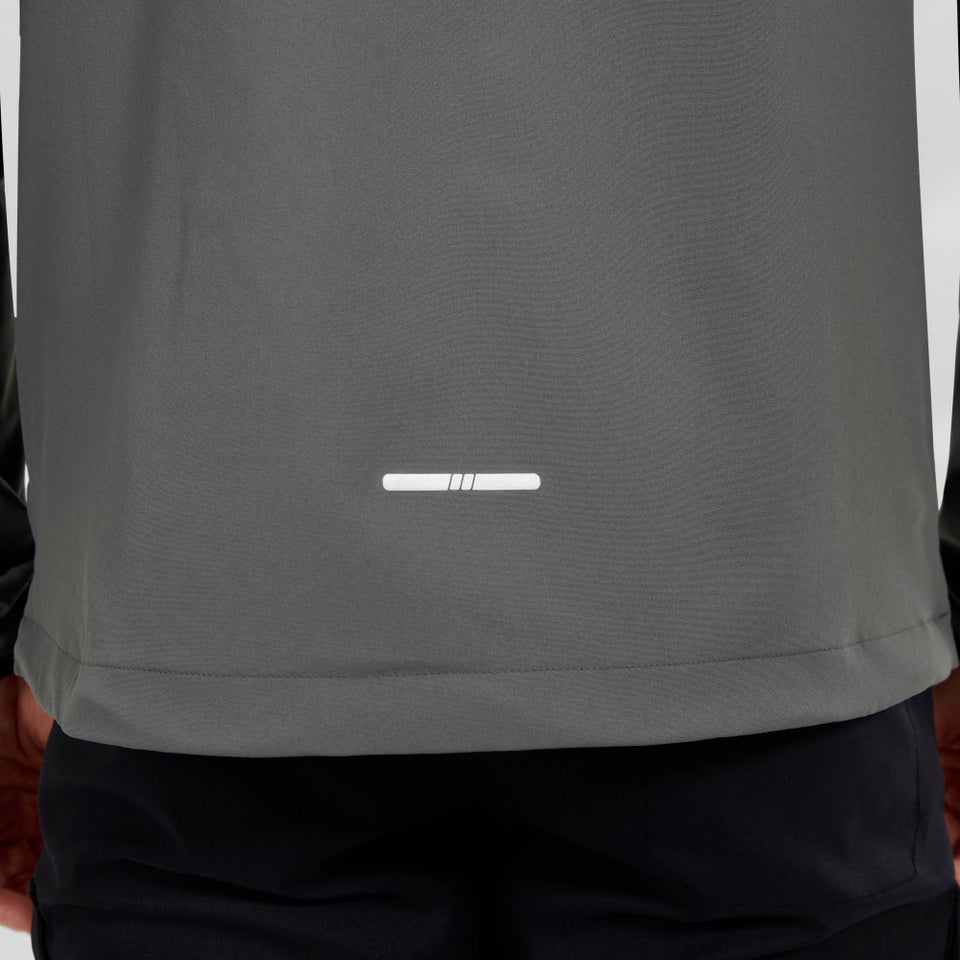 Men's Terrain Trek Half Zip Jacket - Grey/Black