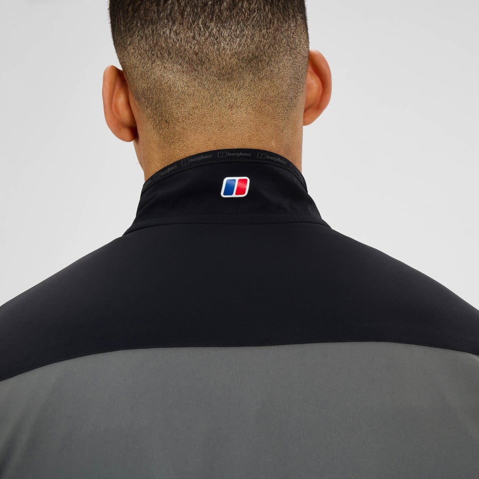 Men's Terrain Trek Half Zip Jacket - Grey/Black