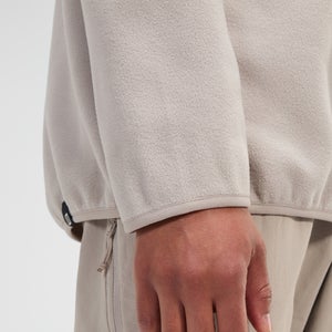 Snap-Fleece Felltop Herren-Pullover - Grau