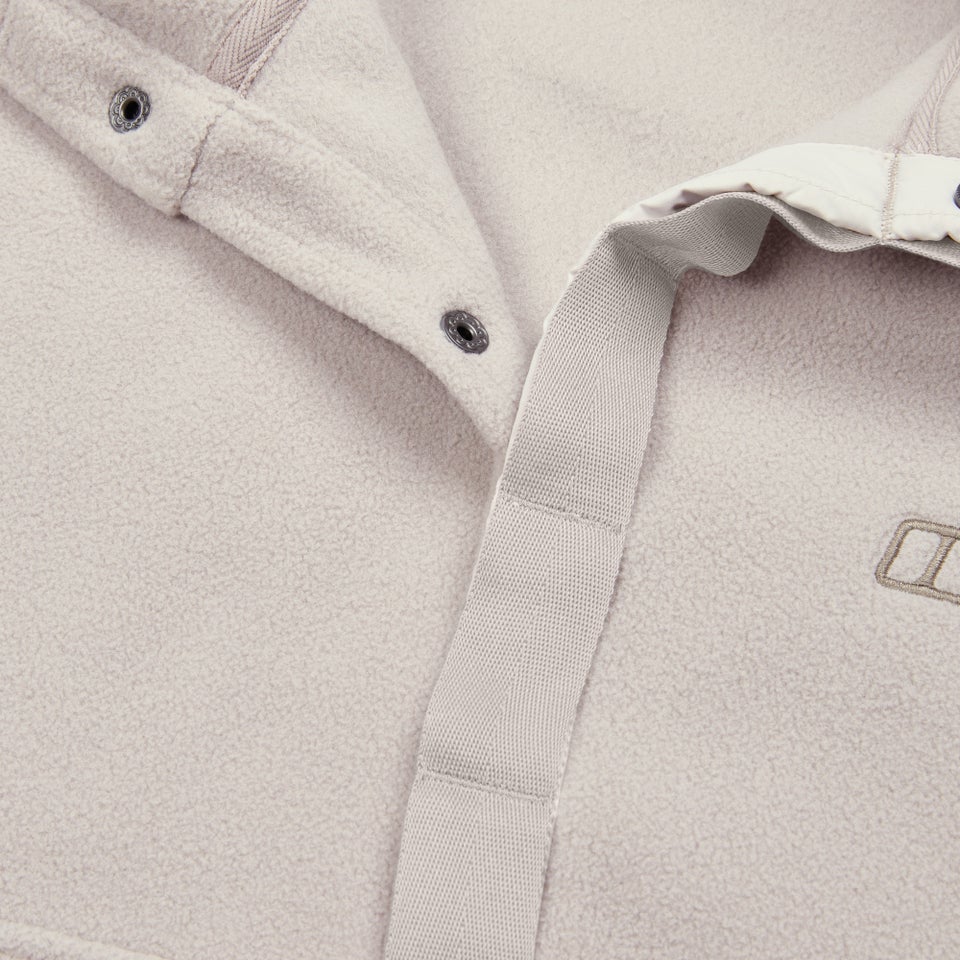 Snap-Fleece Felltop Herren-Pullover - Grau