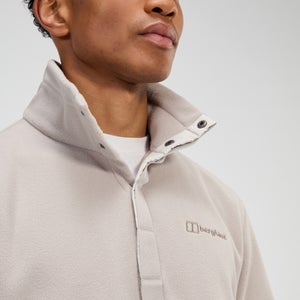 Snap-Fleece Felltop Herren-Pullover - Grau