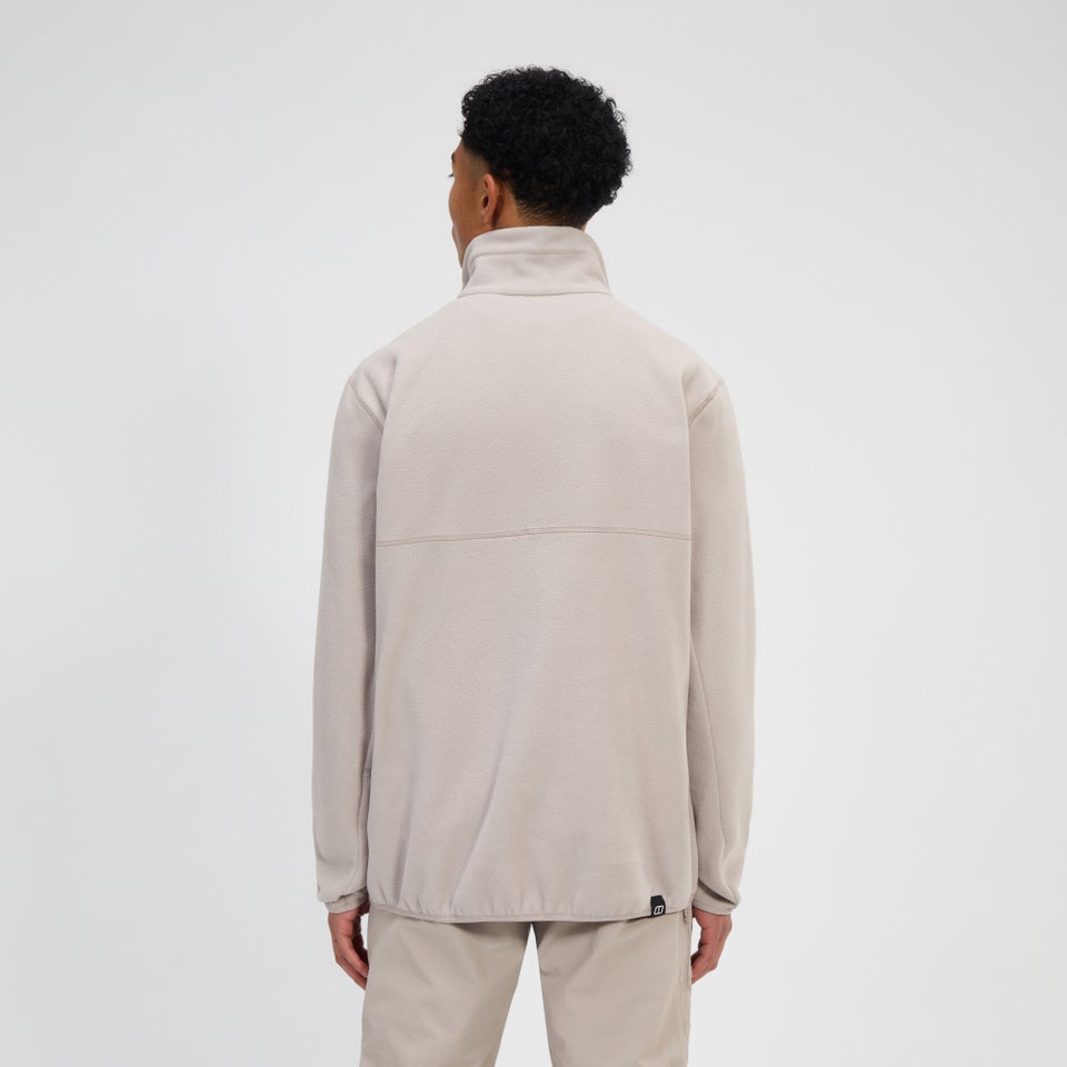 Snap-Fleece Felltop Herren-Pullover - Grau