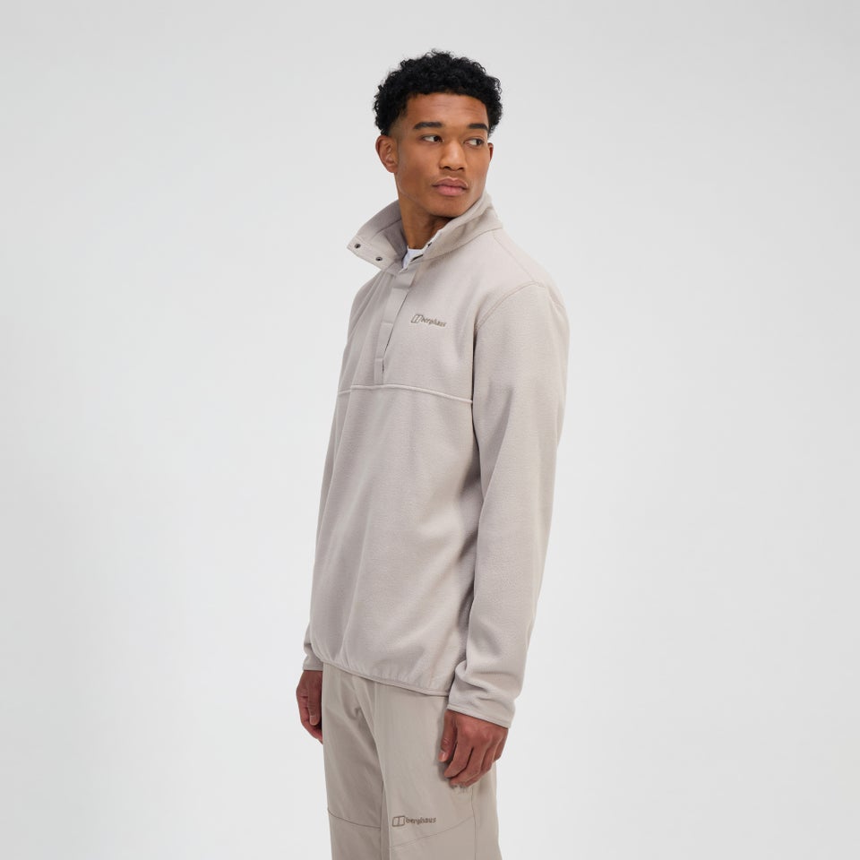 Snap-Fleece Felltop Herren-Pullover - Grau