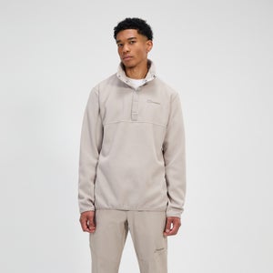 Snap-Fleece Felltop Herren-Pullover - Grau