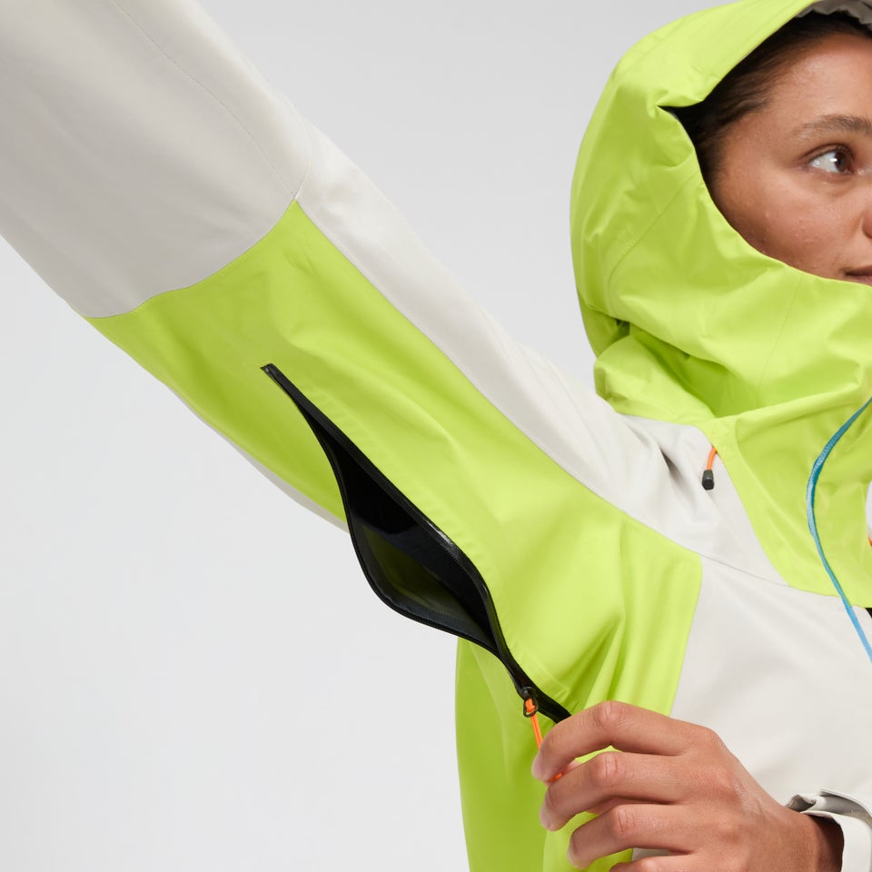 Women's Ridge-Seeker Gore-Tex Waterproof Jacket - Grey/Yellow