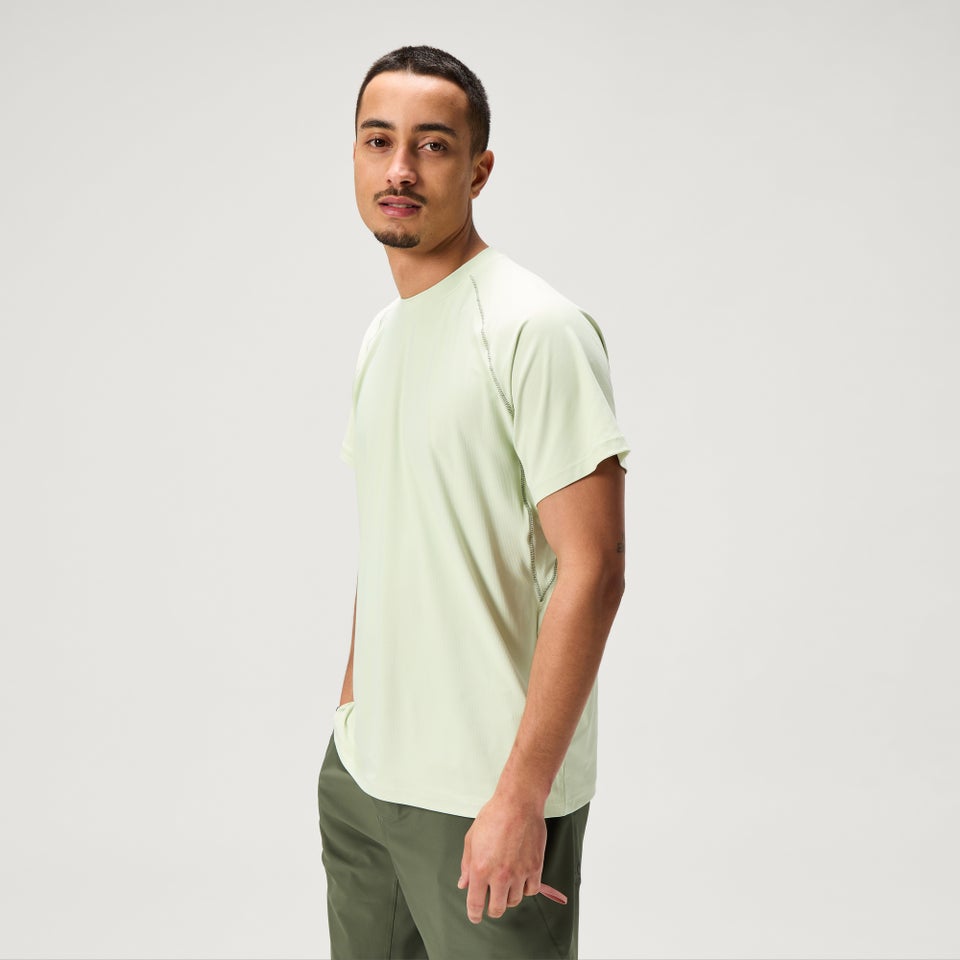 SULTRAC kurzärmeliges T-Shirt für Herren - Natur