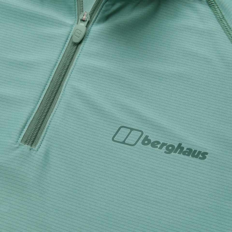 Women's 24/7 Half Zip Long Sleeve Tech Tee - Green