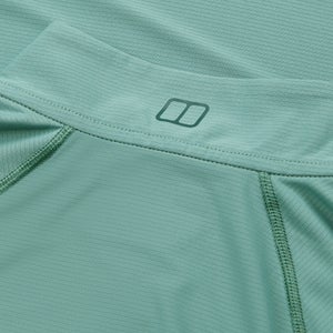 24/7 Long Sleeve Half Zip Tech T-Shirt für Damen - Grün