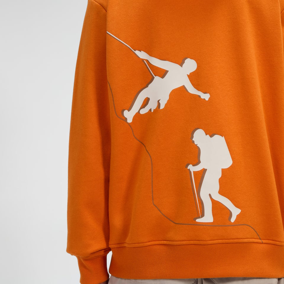 Grappled Kapuzenpullover für Herren - Orange