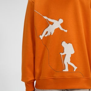 Grappled Kapuzenpullover für Herren - Orange