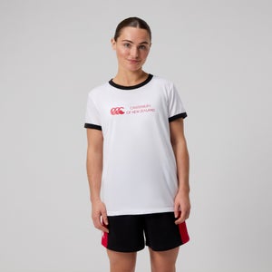 Womens Legends Ringer Tee White