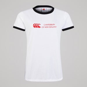 Womens Legends Ringer Tee White