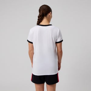 Womens Legends Ringer Tee White