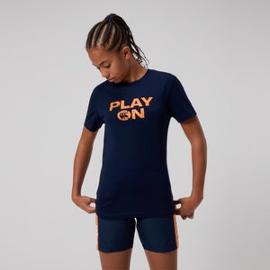 KIDS NO DROP KICKS T-SHIRT NAVY