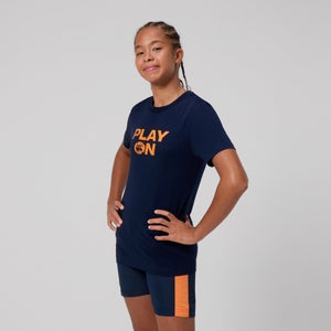 KIDS NO DROP KICKS T-SHIRT NAVY