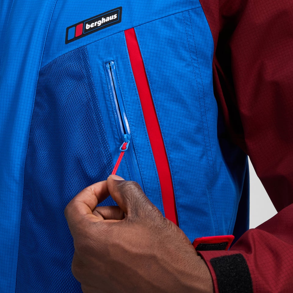 Unisex Storm 25 Gore-Tex Jacke - Blau/Rot