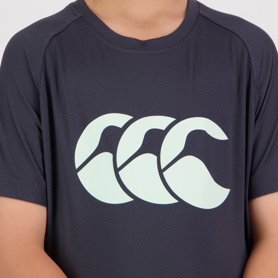Junior Unisex Tempo+ Printed Training Tee Navy