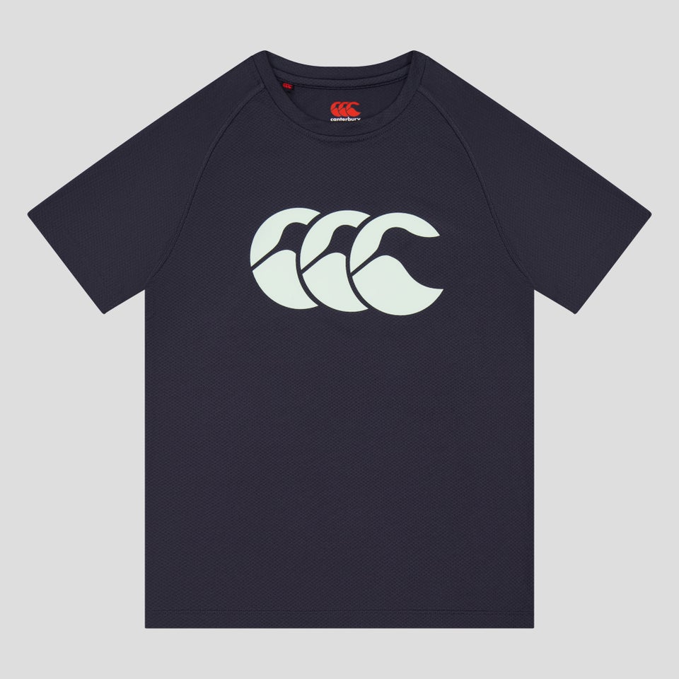 Junior Unisex Tempo+ Printed Training Tee Navy