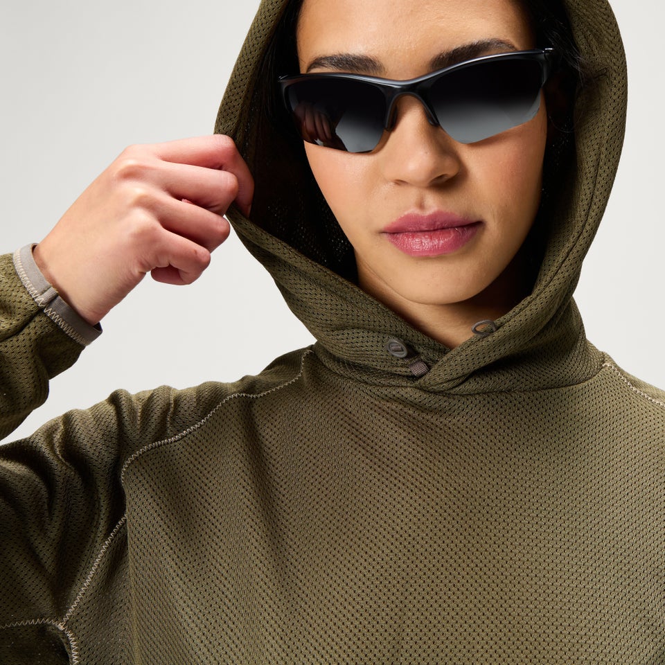 SULTRAC atmungsaktiver Hoodie für Damen - Grau