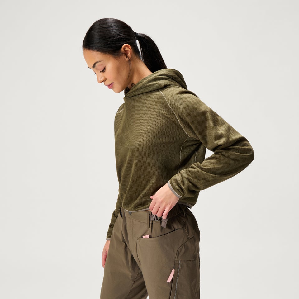 SULTRAC atmungsaktiver Hoodie für Damen - Grau