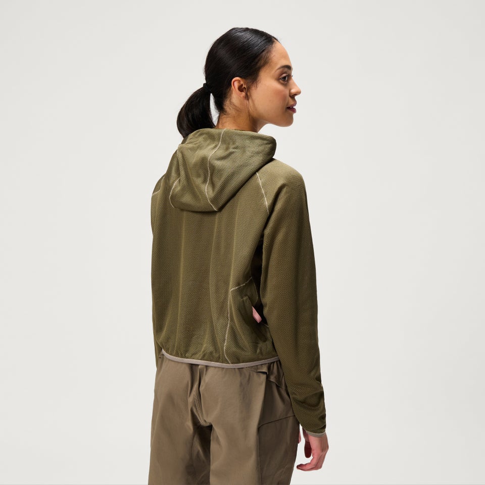 SULTRAC atmungsaktiver Hoodie für Damen - Grau