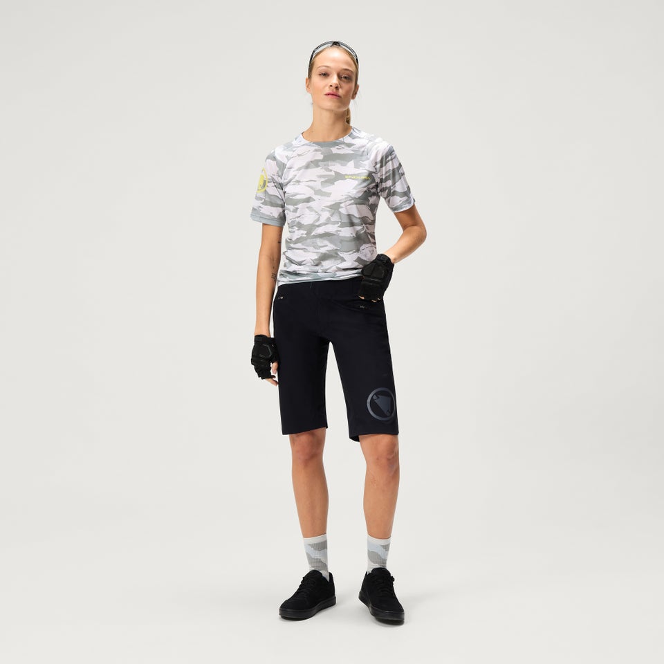 Women's Ltd Mountain Camo S/S Tee - Haar Gray