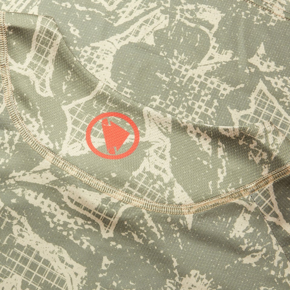 Men's Ltd Grid Floral L/S Tee - Tweed Green