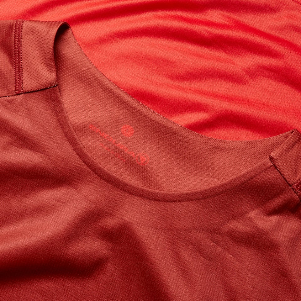 CORE langärmeliges T-Shirt mit Print für Herren - Rot