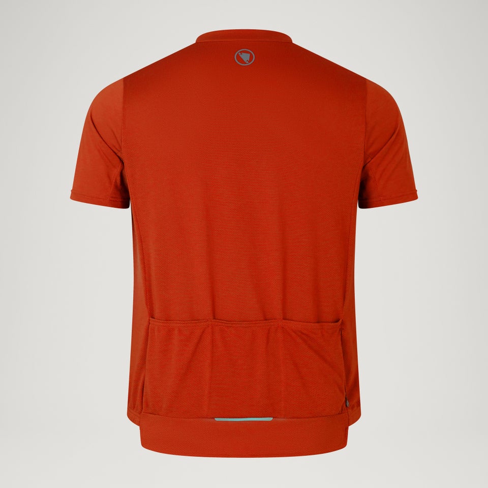 Men's Loop S/S Zipped Jersey - Flame Red