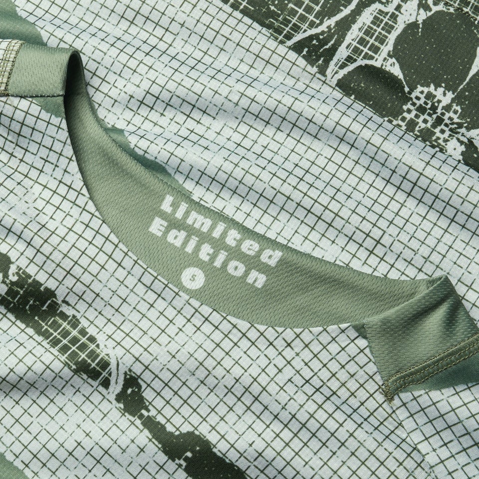 Women's Ltd Patchwork L/S Tee - Machair Green
