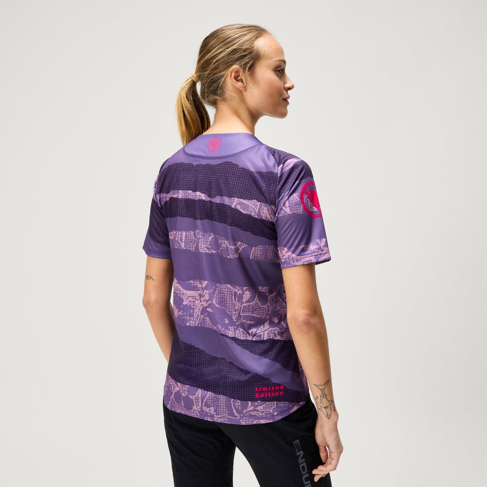 Women's Ltd Patchwork S/S Tee - Bramble