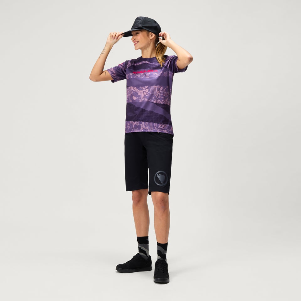 Women's Ltd Patchwork S/S Tee - Bramble
