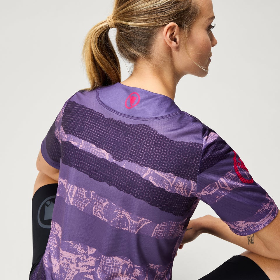 Women's Ltd Patchwork S/S Tee - Bramble