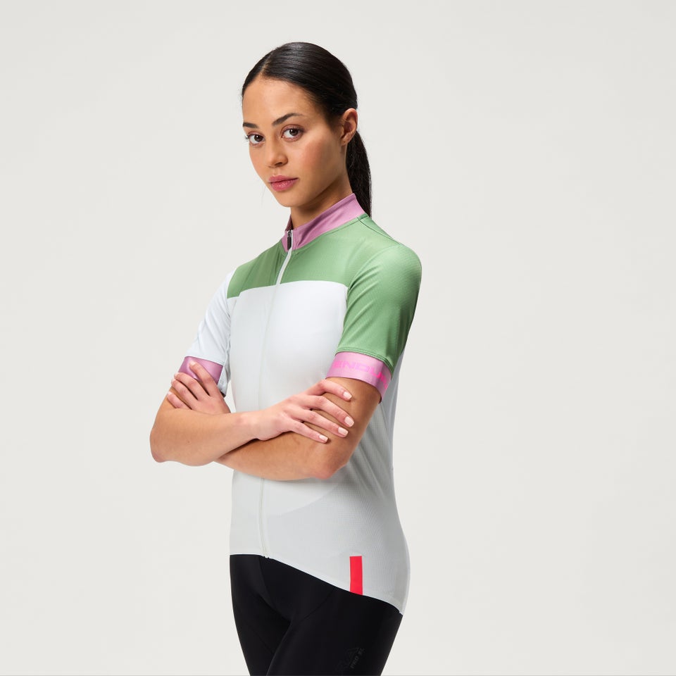CHROMA BLOCK FS260 kurzärmeliges Trikot mit Print für Damen - Grau