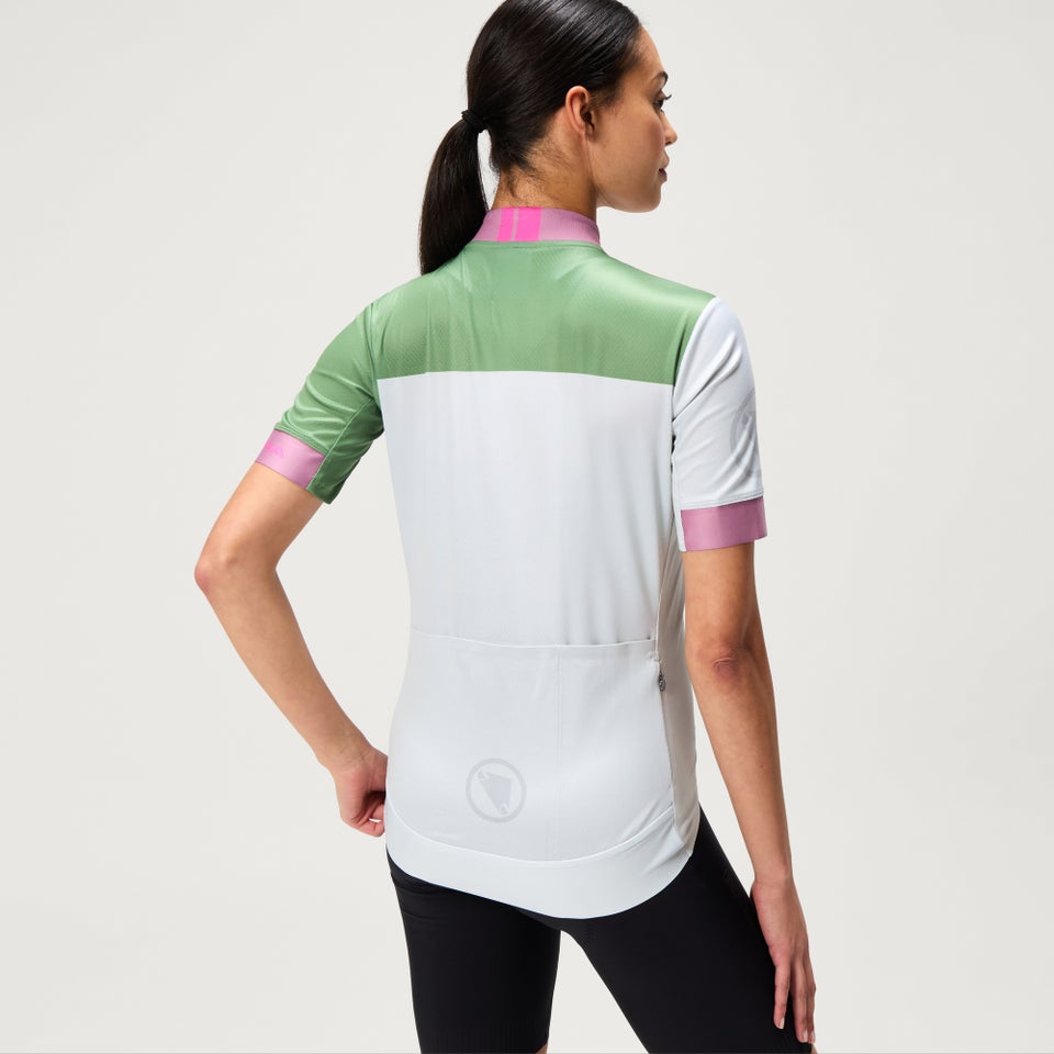 CHROMA BLOCK FS260 kurzärmeliges Trikot mit Print für Damen - Grau